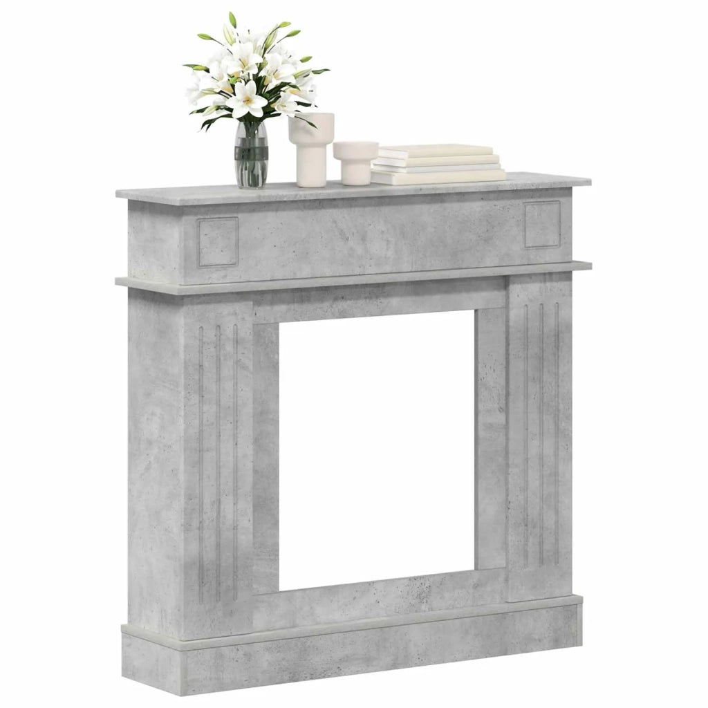 Cornice per camino Grigio Cemento 102 x 26 x 100 cm 8006645