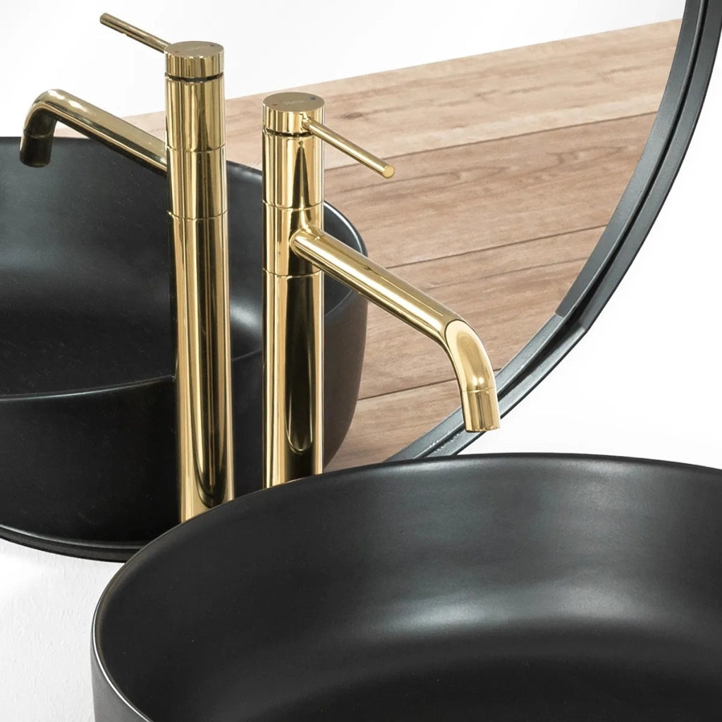 Rubinetto Da Bagno Rea Lugano Slim Gold High