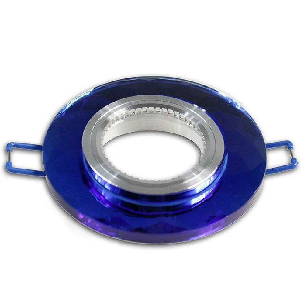 Trade Shop - Portafaretto Da Incasso Tondo Vetro Effetto Specchio Supporto Controsoffitto P19 -
