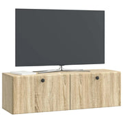 Mobile TV da Muro | Armadietto TV | Mobile Porta TV 98 x 31 x 30 cm Rovere Sonoma