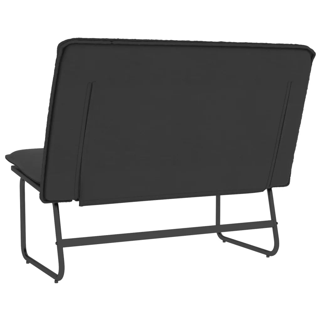vidaXL Panca Nera 100x75x76 cm in Similpelle