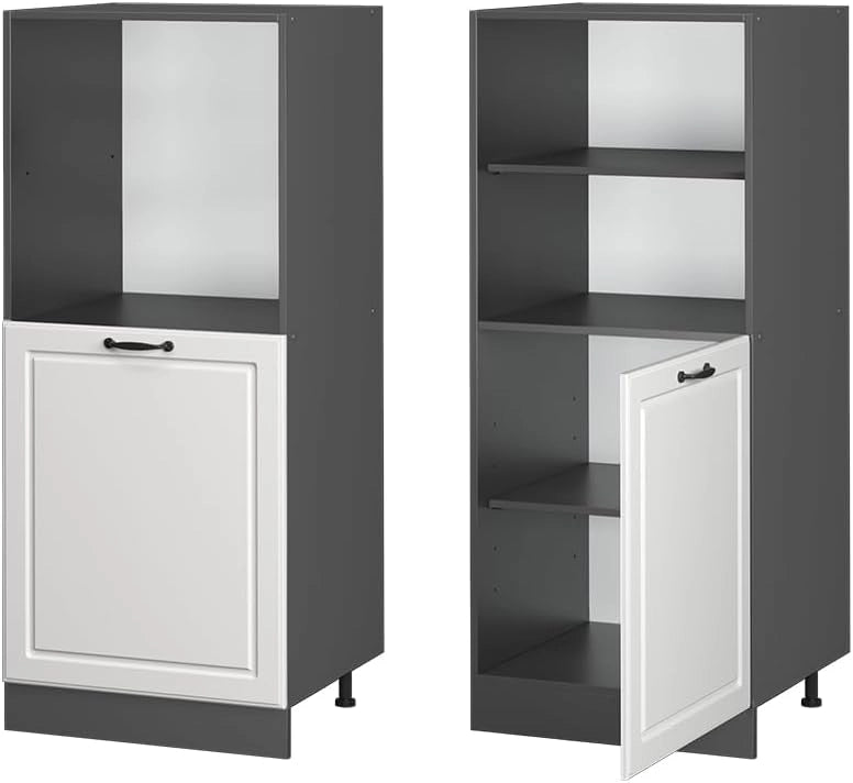 Mobile per forno da incasso R-Line, Bianco casa di campagna, 60 cm, per la libera combinazione all'interno di sistemi cucina modulari
