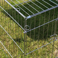 Recinto per piccoli animali 122 x 95 x 58 cm con telo parasole recinzione per conigli e lepri