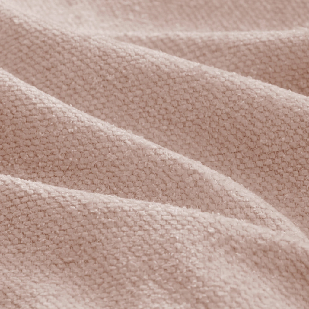 Divano Angolare Chaise Longue con Cuscini ¨C Xylo ¨C Tessuto Chenille Rosa, Braccioli Larghi