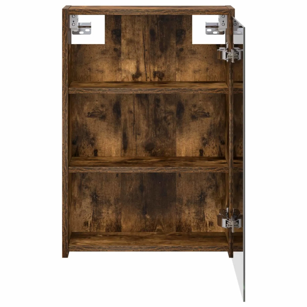 Mobiletto per specchio da bagno Rovere fumé 43 x 16 x 62.5 cm 889139