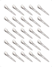 Set di 30 clip per capelli in metallo da 5,5 cm con fori, becco di oca, per stili e capelli lunghi, clip antiscivolo per capelli arricciati, DIY per capelli femminili e femminili