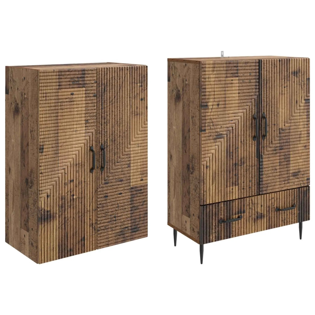 Set di armadi 2 pcs 66 x 34,5 x 95 cm Legno ingegnerizzato