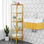 Sedia per Bagno a 5 Piani in Bambù, Stante
