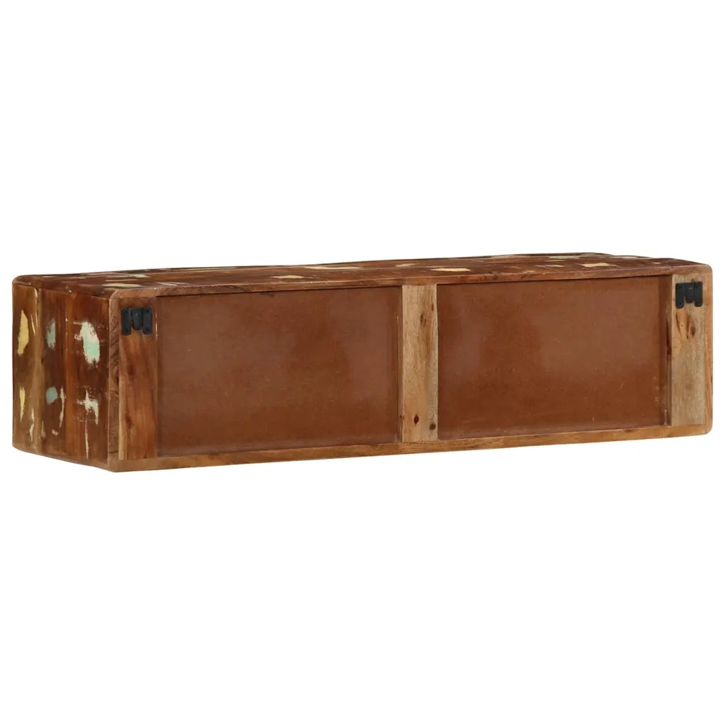 Mobile TV a Parete 100x32x25 cm in Legno Massello di Recupero 4104528