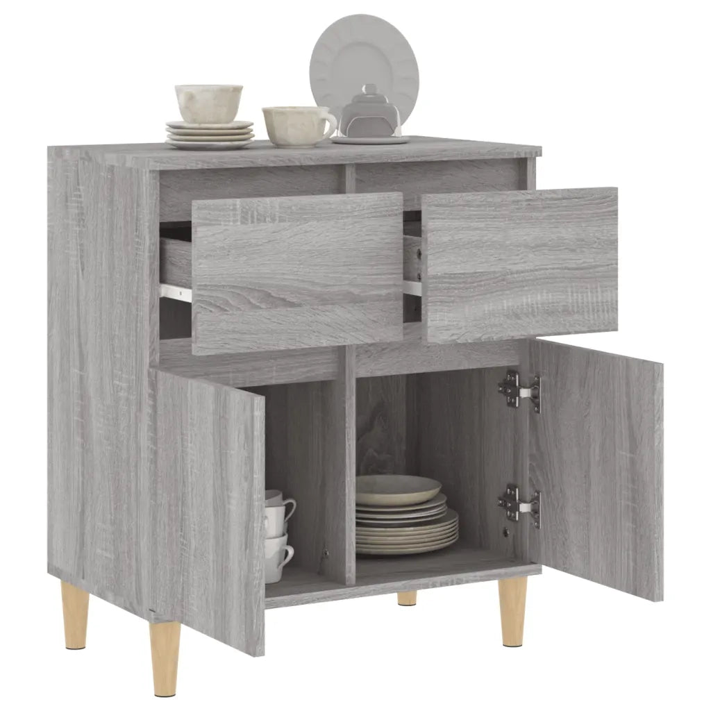 Credenza Grigio Sonoma 60x35x70 cm in Legno Multistrato