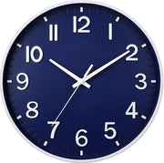 HZDHCLH 30cm orologio da parete silenzioso con secondi battenti e cifre arabe senza tic per decorazione in soggiorno, cucina, ufficio e camera da letto
