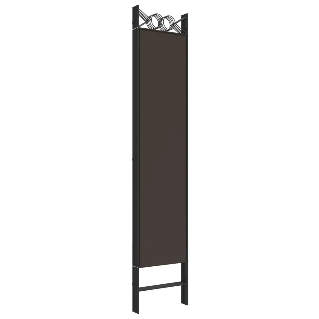 Divisorio a 5 Pannelli Marrone 200x200 cm in Tessuto cod mxl 61481