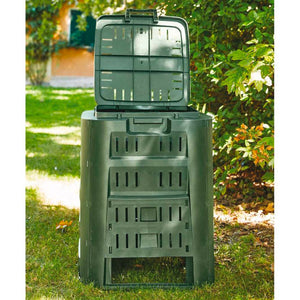 Compostiera da Giardino 220 Litri Nera