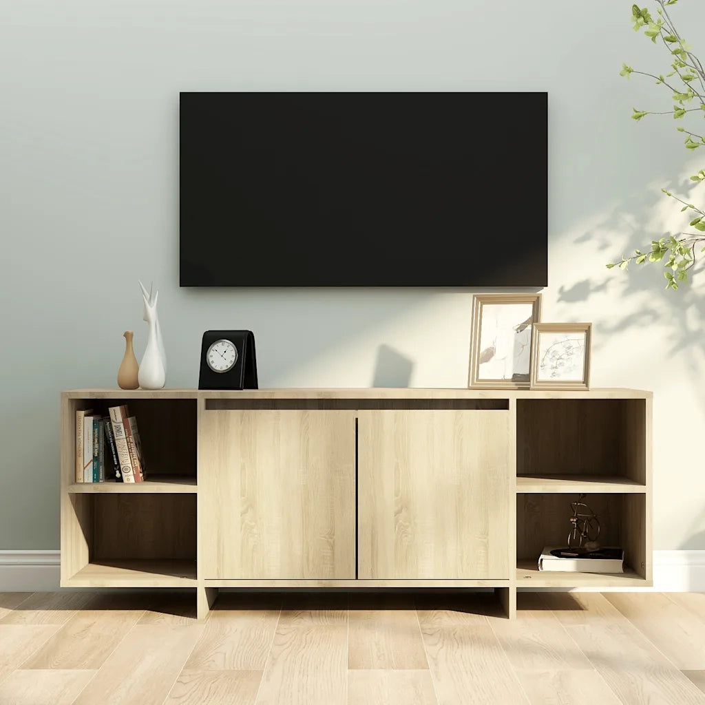 Mobile Porta TV-Mobile per TV-Credenza TV Rovere Sonoma 130x35x50 cm in Truciolato