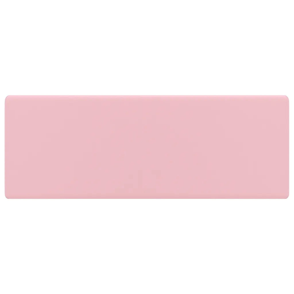 Lavabo Troppopieno Quadrato Rosa Opaco 41x41cm Ceramica 146944