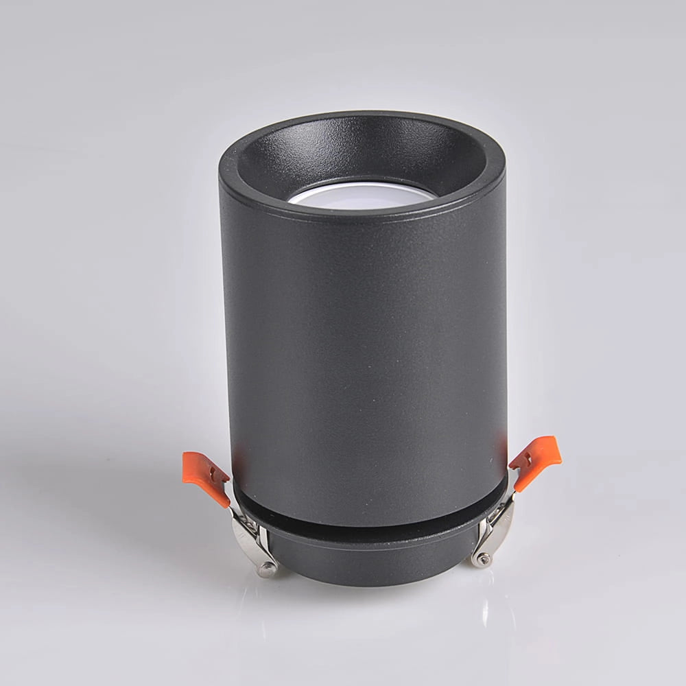 Faretto incasso orientabile GU10 nero Polux Pallas