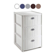 Stefanplast Cassettiera 3 Posti Elegance Grigio 40x40x60cm