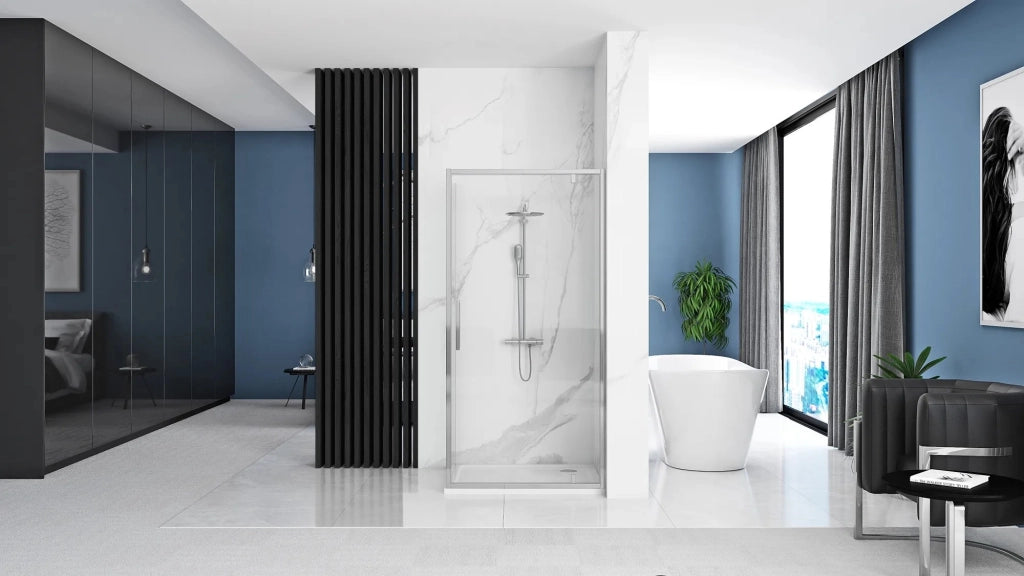 Cabina Doccia Rea Rapid Swing Chrom 100x90