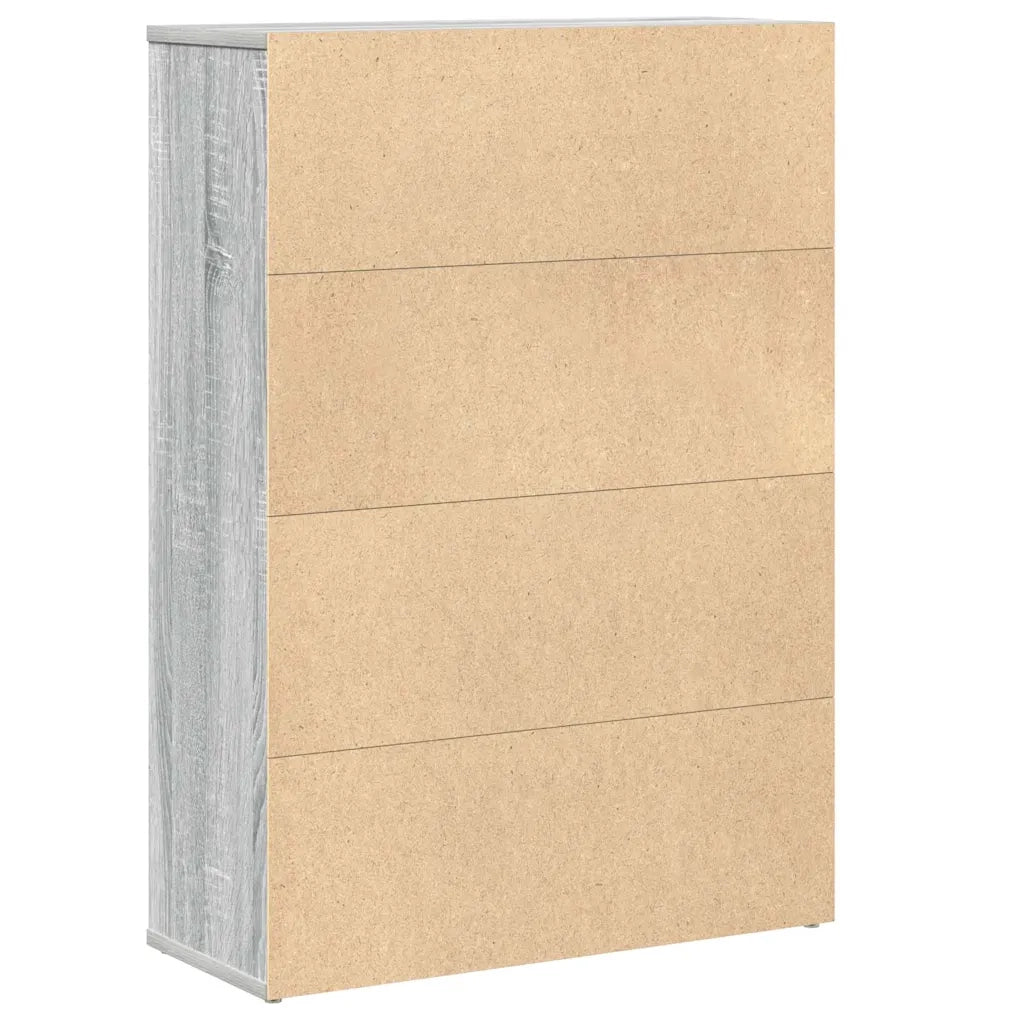 Libreria Grigio Sonoma 60x24x85 cm in Legno Multistrato 860414