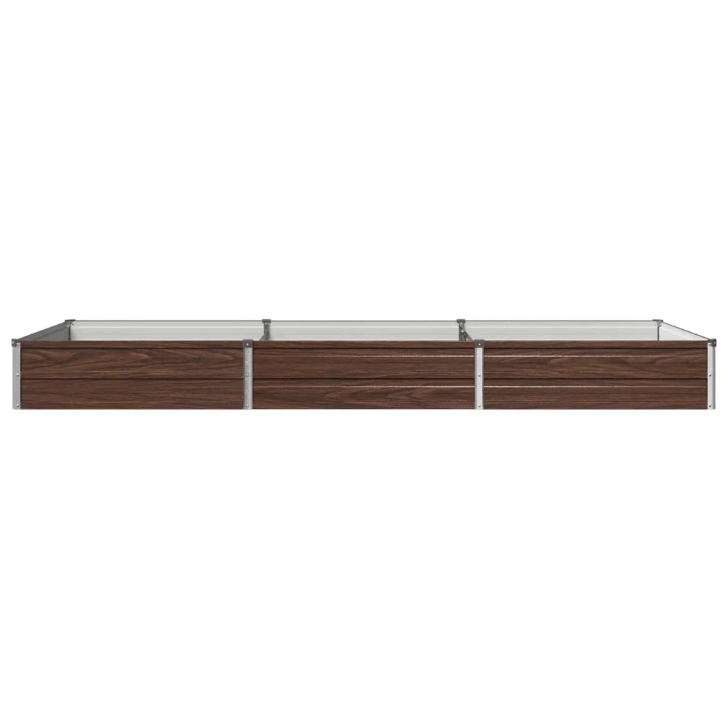 Letto rialzato da giardino Nero 240 x 80 x 24 cm 8006484