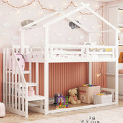 Letto a castello basso 90x200 bianco - Xylo