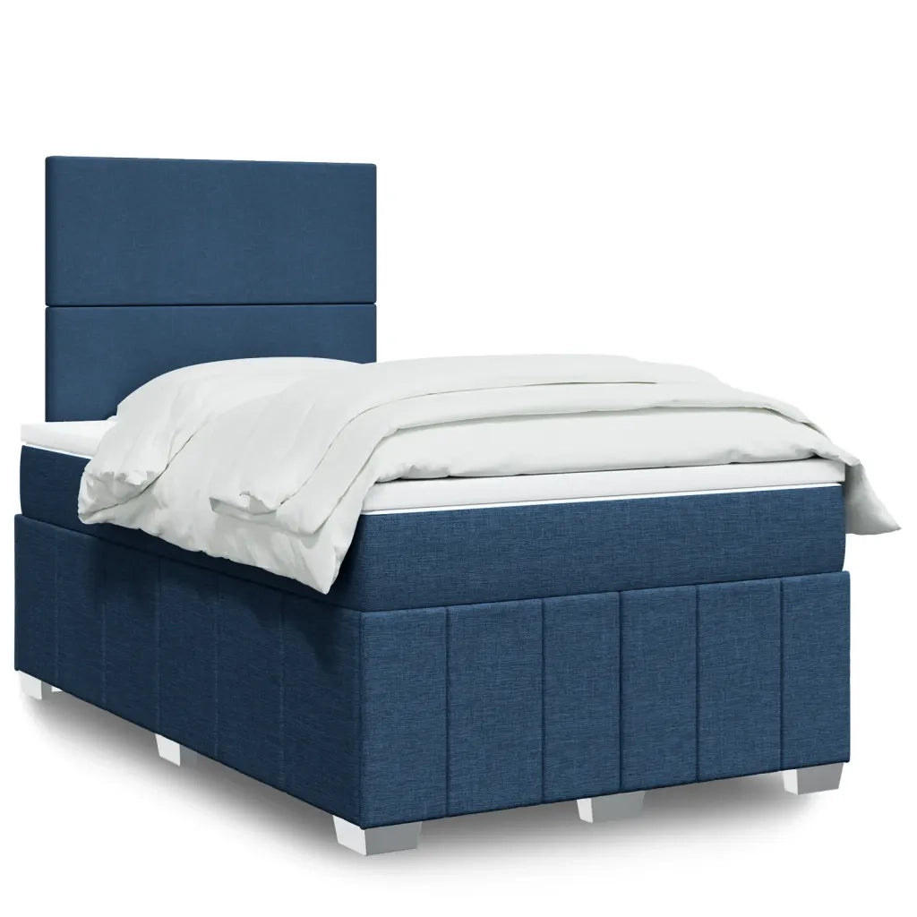 Giroletto a Molle con Materasso Blu 120x200 cm in Tessuto 3293934