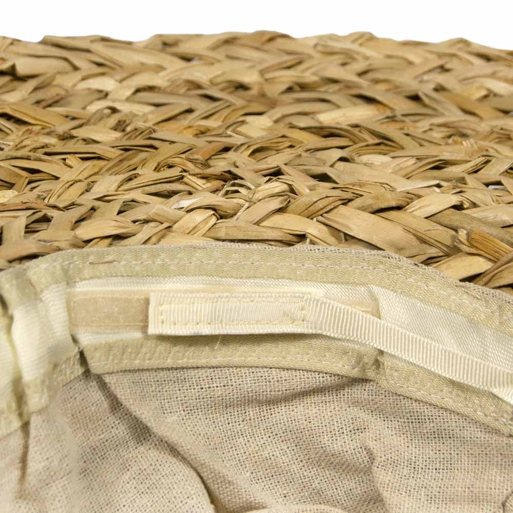 Borsa con Cappello Mare in omaggio in Paglia Intrecciata con Nappe in Cotone