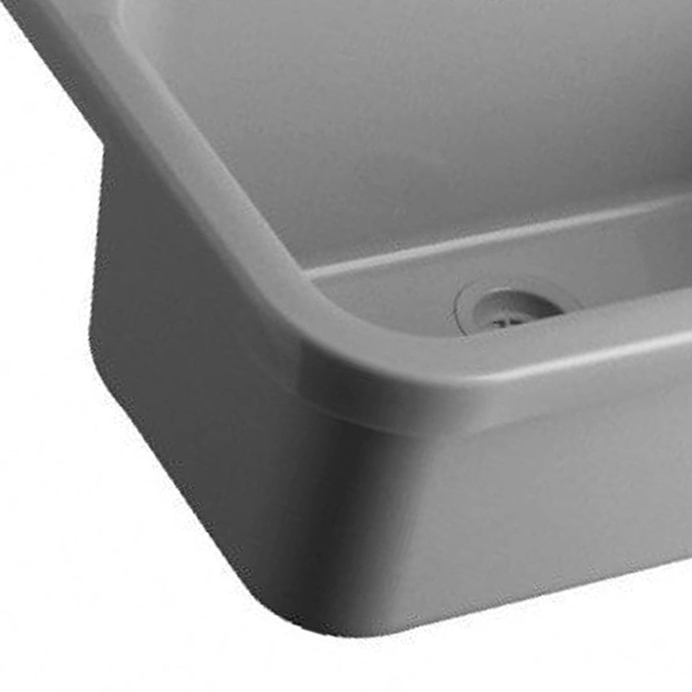 Pilozzo a muro in resina da 55 cm grigio