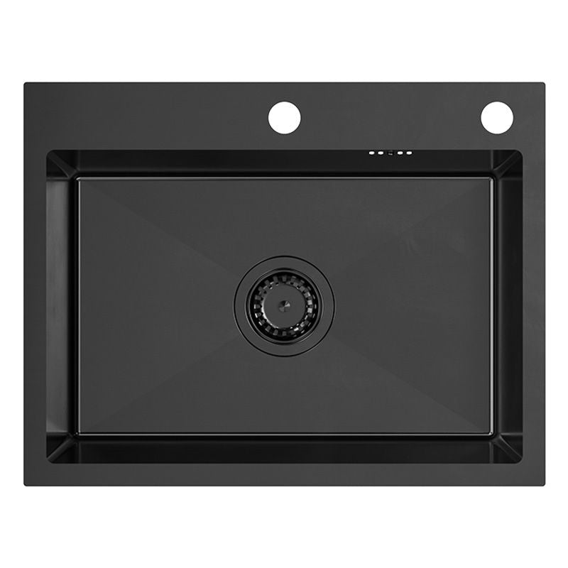 Lavello In Acciaio Luke 110 Workstation Black con rubinetto da cucina