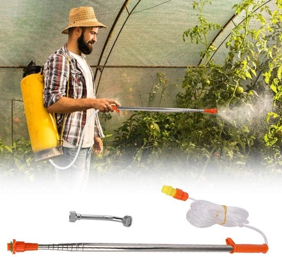 Estensione manuale per irrigazione - Asta estensibile - Lame in acciaio inossidabile - 56,2 cm - Irrigazione - Bocchetta - Estensione per irrigazione