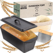 Forma da pane in ghisa - Forma per pane e dolce - 1 pezzo - Ghisa - 28 x 12 cm