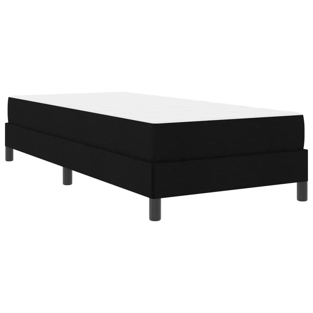 Letto a molle con materasso Nero 100 x 200 cm Tessuto 3398467