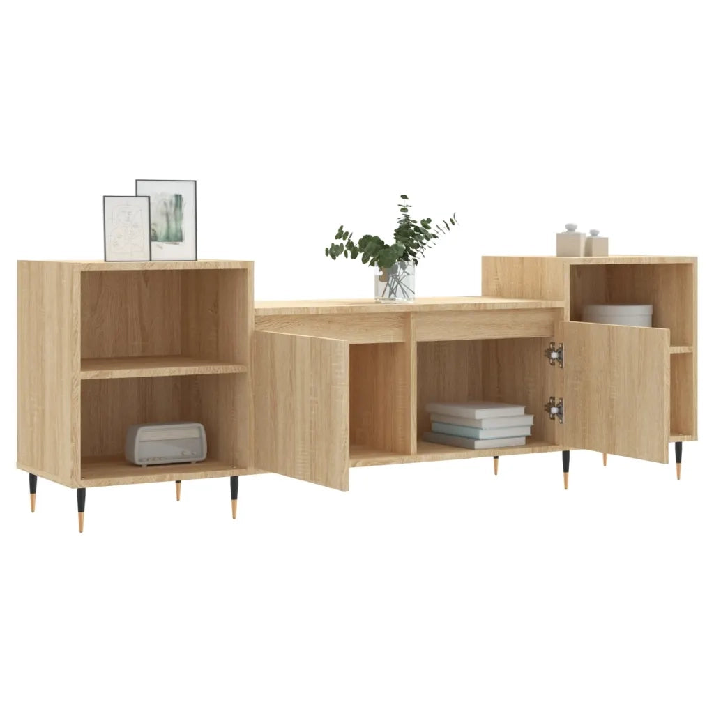 Mobile Porta TV Rovere Sonoma 160x35x55 cm Legno Multistrato 831335