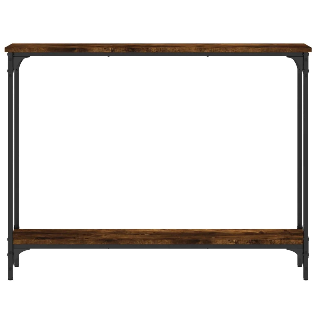 Tavolino Consolle Rovere Fumo 100x22,5x75cm Legno Multistrato 834017