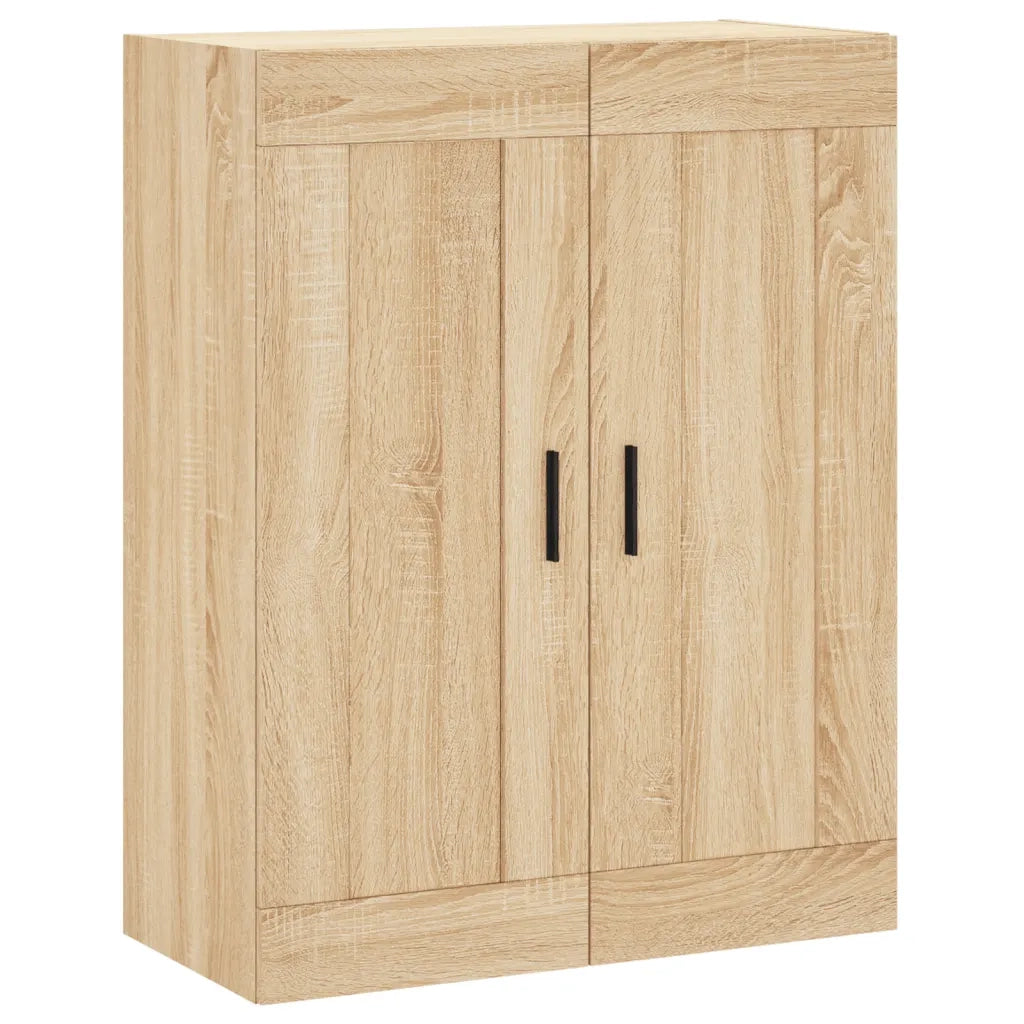 Armadietti a Parete 2 pz Rovere Sonoma in Legno Multistrato