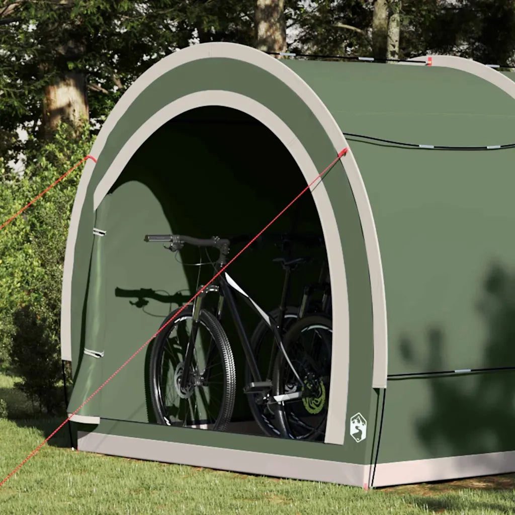 Tenda porta biciclette Verde 256 x 222 x 182 cm taffetà 42000996