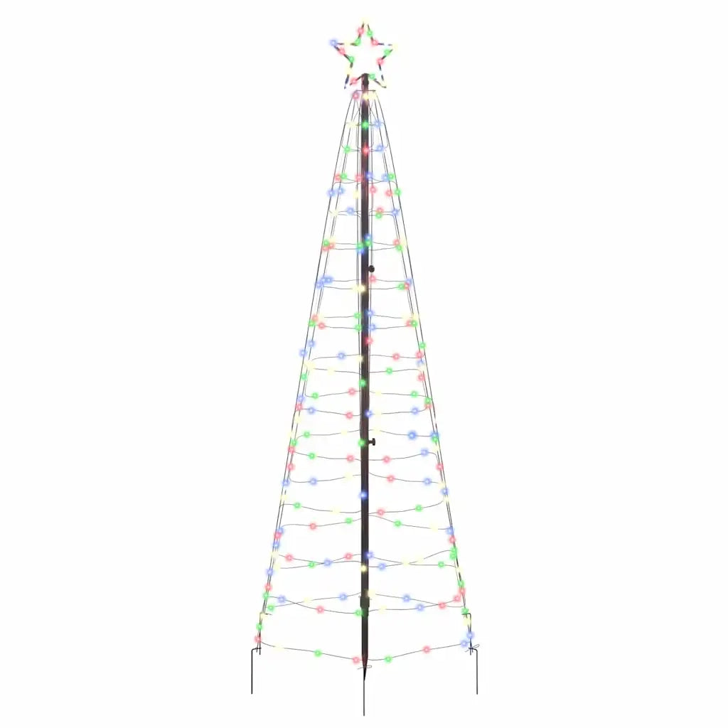 Albero di Natale LED con picchetti per il terreno 250 cm Ferro