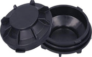 Abitone posteriore compatibile con Yamaha YZF R1 - R6 - CBR600F - CBR600RR - CBR900RR - 1 coppia - nero.