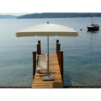 Ombrellone da Giardino 210x130 cm Palo Ø27 mm in Acciaio Maffei Novara Ecru