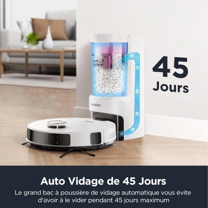 Robot Aspirapolvere - EUREKA E10S Bianco - 4000 Pa - 180 min - 200 ml