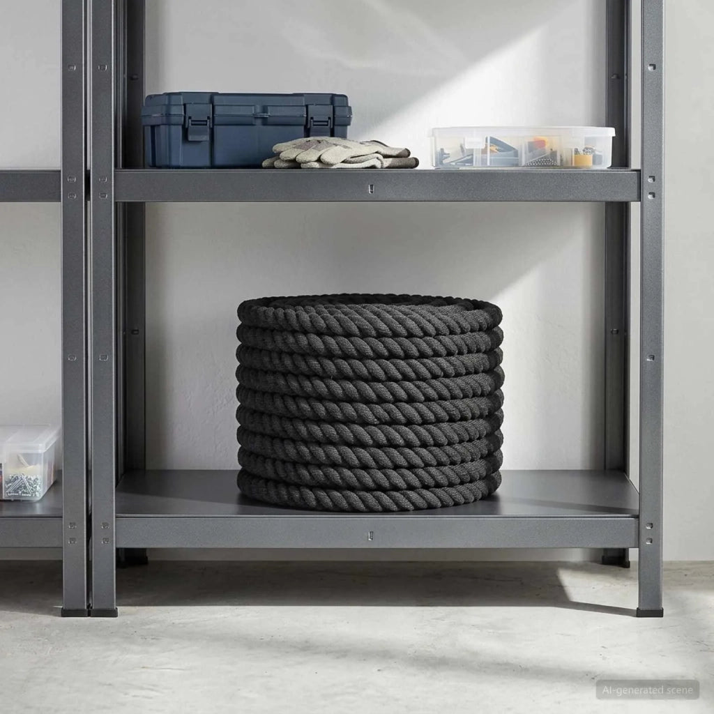 Corda di Cotone 20 mm 50 m Nero 100% Cotone 42011825