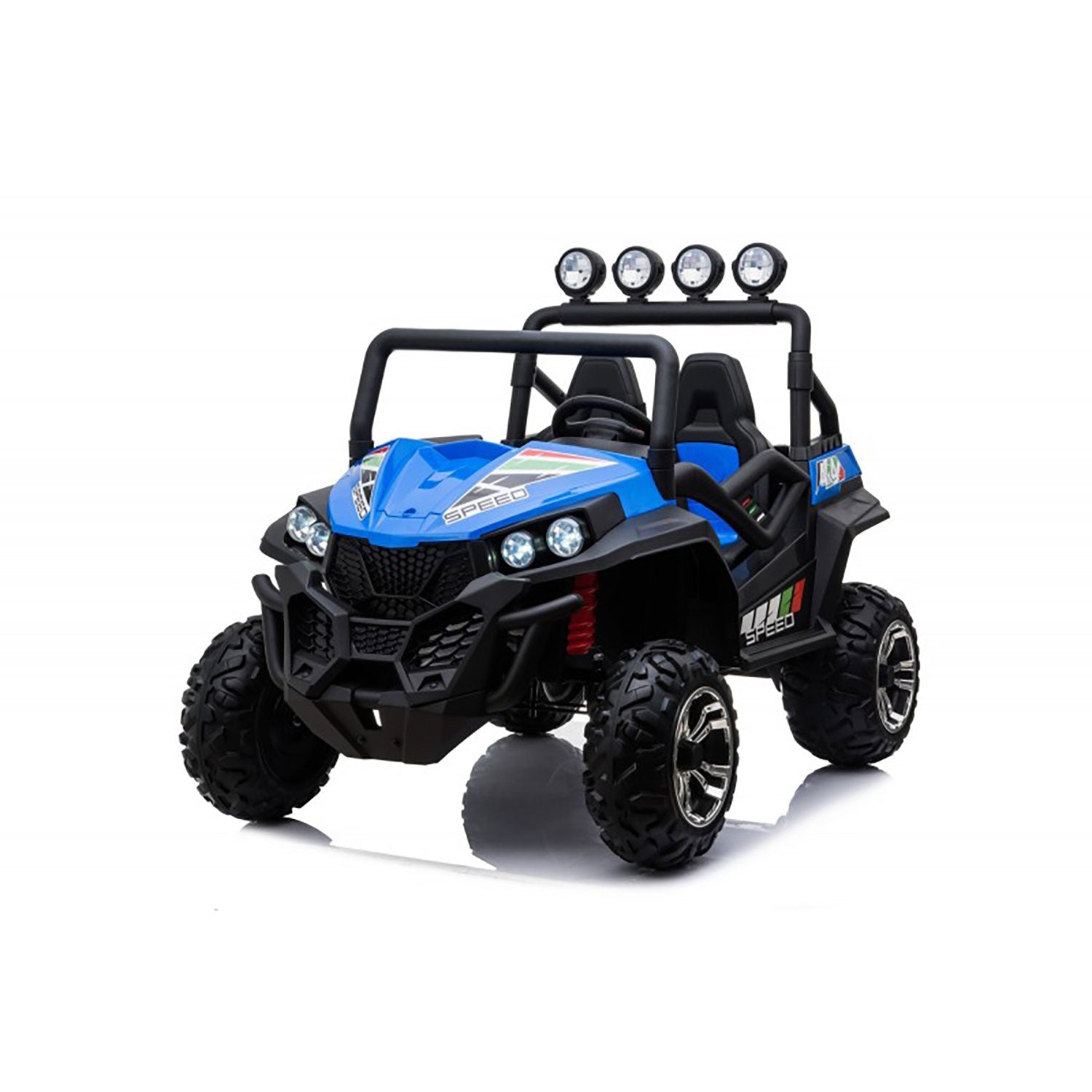 Macchina Elettrica per Bambini Licenza Ufficiale Polar 24V Fuoristrada 2 Posti Blue