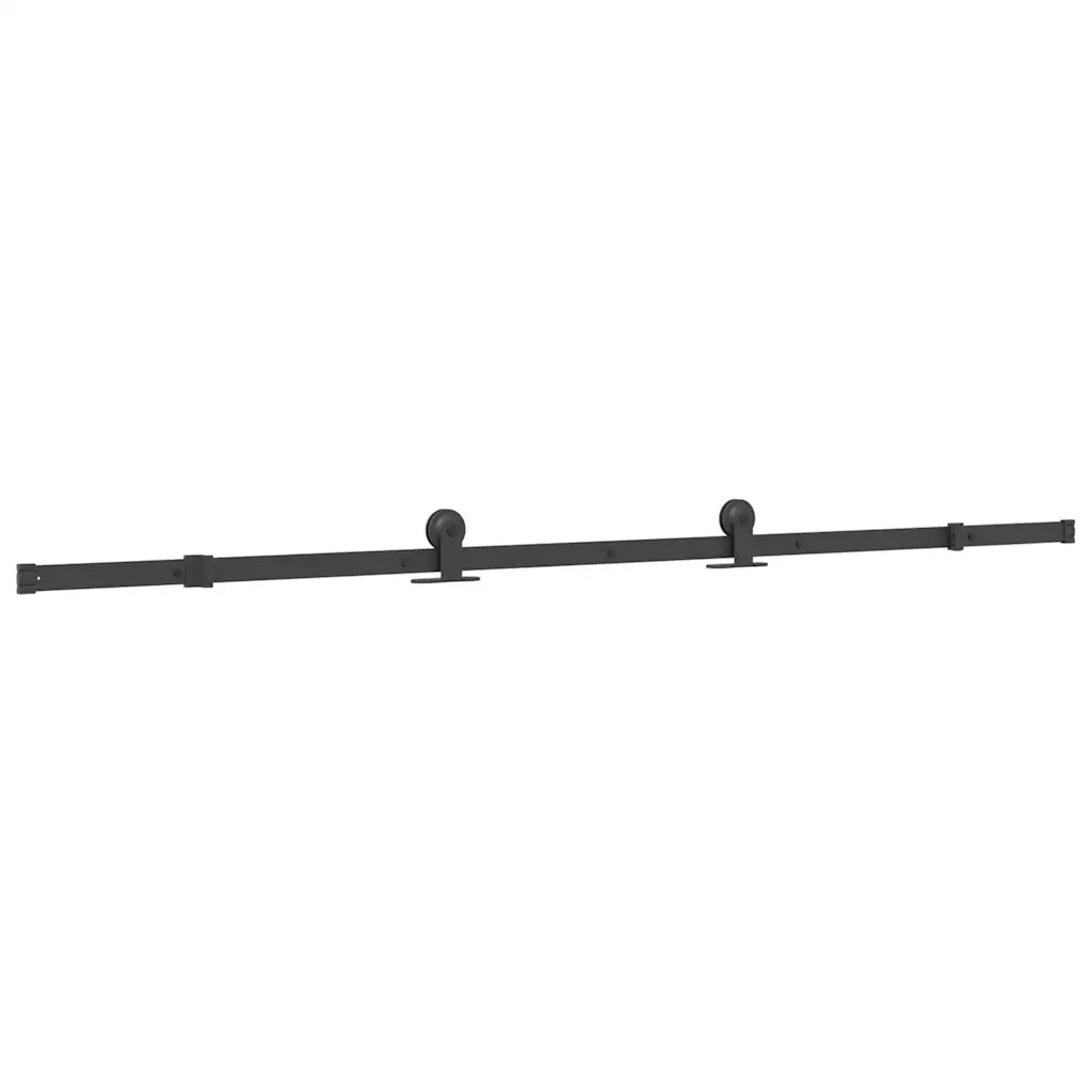 Porta Scorrevole con Ferramenta 76x205cm Vetro ESG Alluminio 3332887