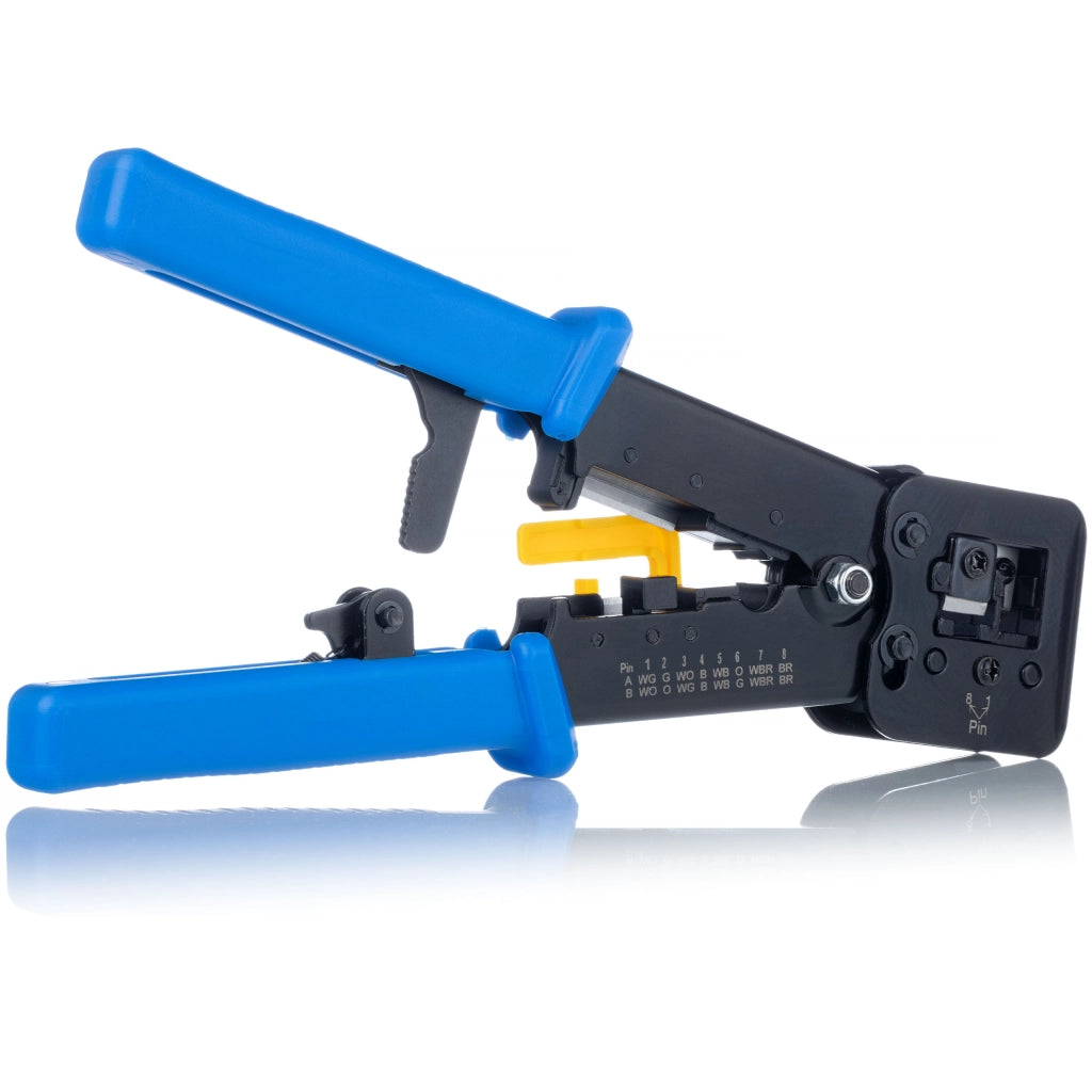 Zaciskatrice Passante per RJ45/RJ12/RJ11 – Rosfix | Design Ergonomico, Materiale ABS, Lunghezza 240 mm