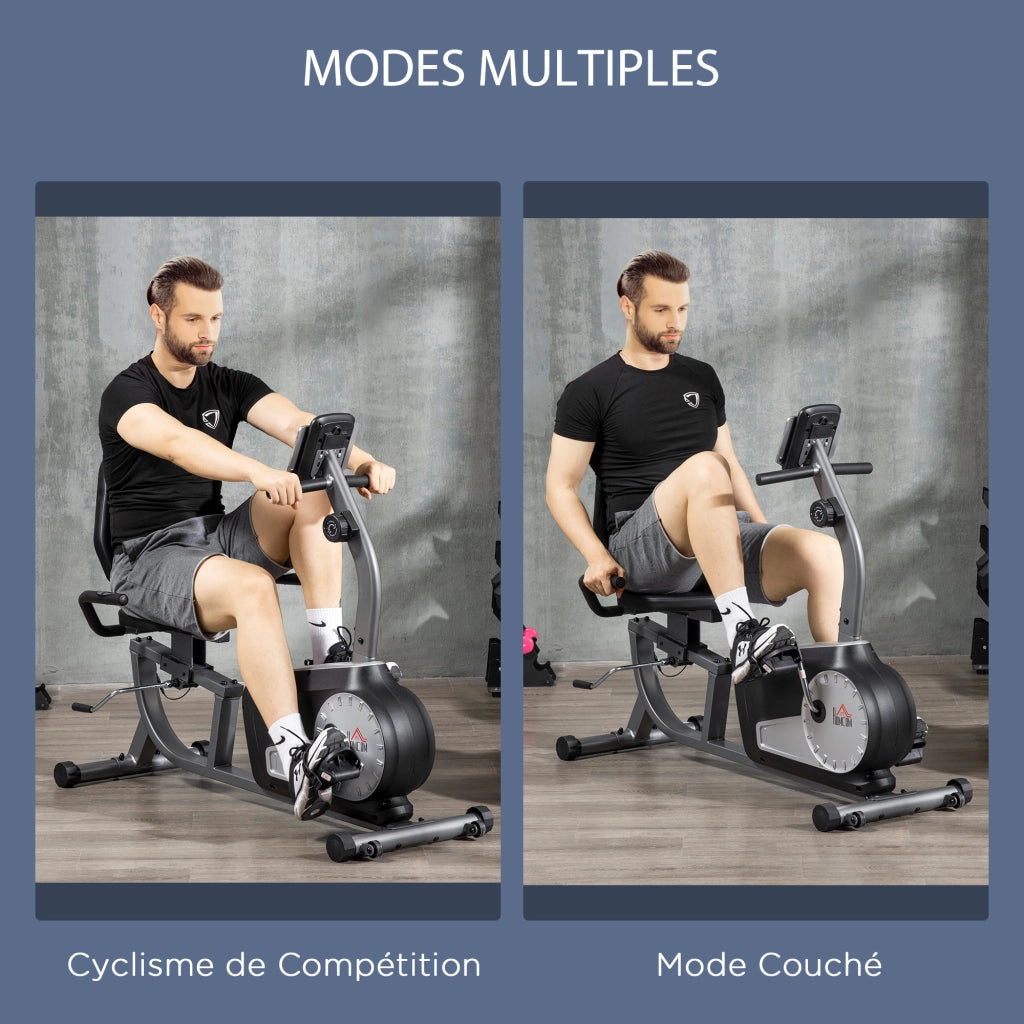 Ciclismo indoor ¨C zephmum ¨C 8 livelli di resistenza, display LCD, maniglie per frequenza cardiaca, 110 kg