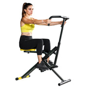 Macchina Fitness Pieghevole Total Crunch ¨C Xylo ¨C Seduta Regolabile 57x105x115 cm Giallo