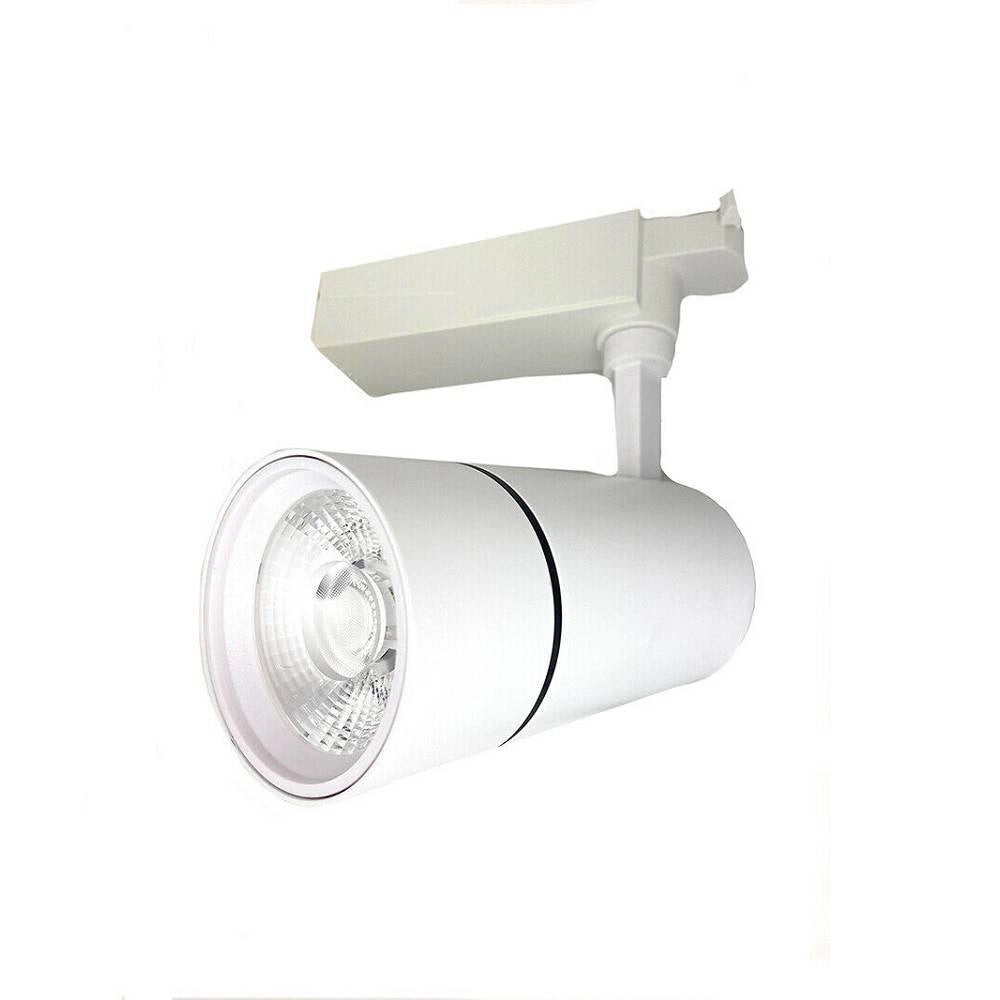 Trade Shop - Faro Proiettore Binario 30w Led Cob Luce 6500k 3000k 4000k F30w-07a Faretto Bianco -