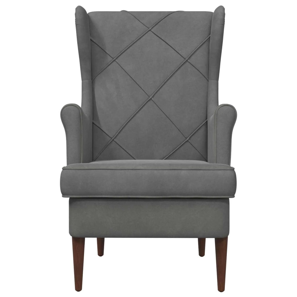 Poltrona | Sedia Relax Grigio Scuro Velluto