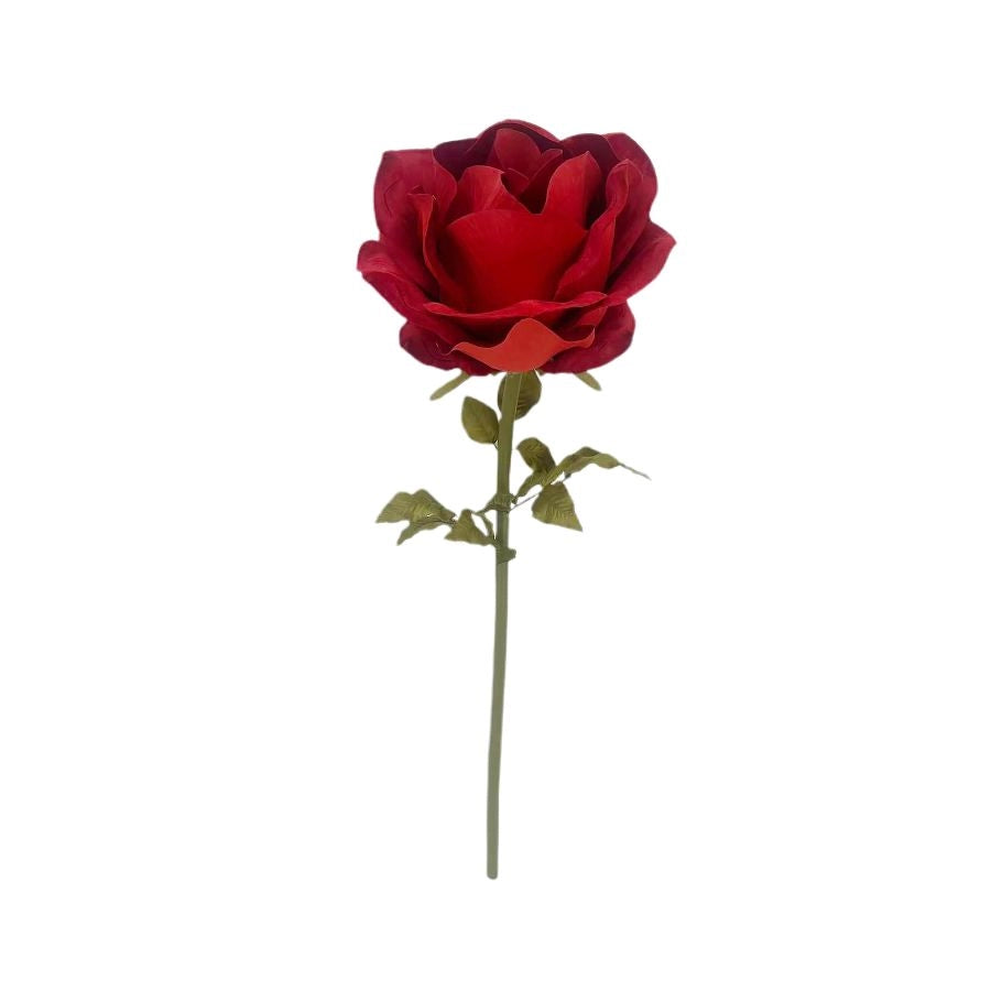 ROSA ROSSA GIGANTE ARTIFICIALE IN TESSUTO PER COMPOSIZIONI E ALLESTIMENTI BIZZOT