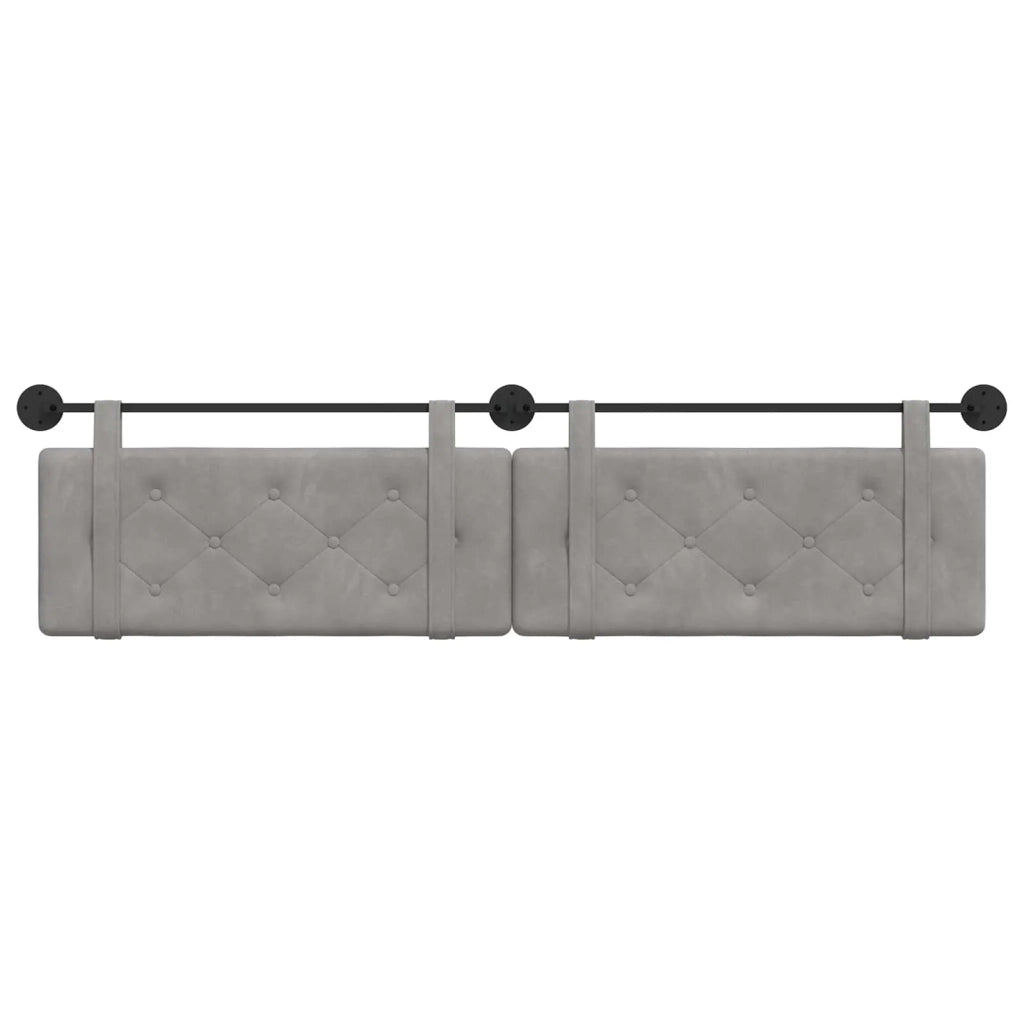 Testiera sospesa Grigio chiaro Velluto 42031744